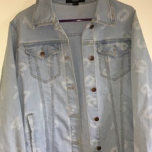 number jean jacket